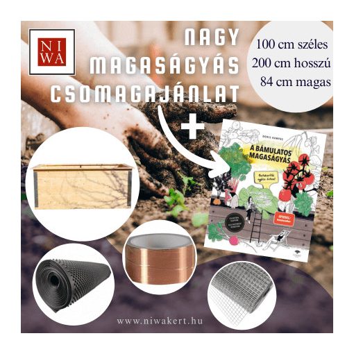 NIWA Nagy Magaságyás Csomag Könyvvel– 100×200×84 cm – lapraszerelt