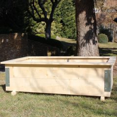   Teraszágyás-kicsi-lapraszerelve, korláttal-75 cm x 155 cm x 34 cm
